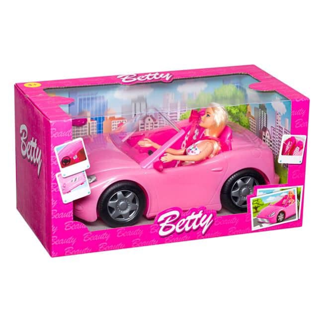 Комплект Betty розово кабрио с 1 бр. кукла