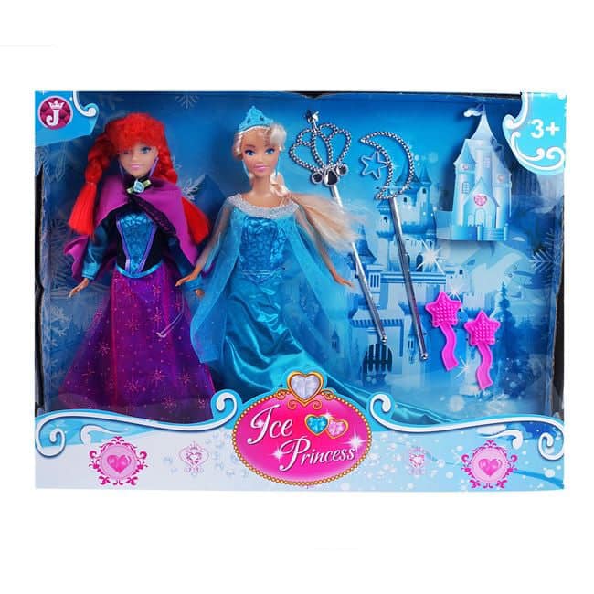 Комплект Кукли Ледени принцеси + аксесоари