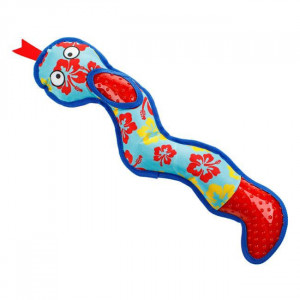 Играчка за куче плюшена Змия цветна 50 см.