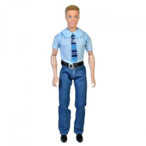 Кукла Кен с риза, вратовръзка и дънки