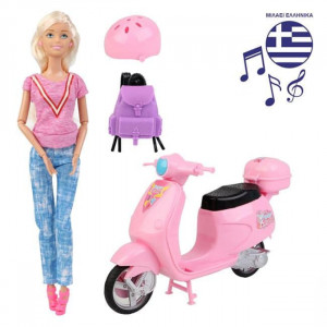 Кукла Betty с розов мотопед (говоряща)